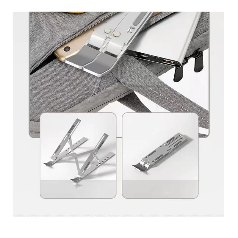 Portable Aluminum Laptop Stand Foldable Lap Top Base Notebook Support Computer Bracket For Macbook Air Pro Holder Accessories - 6
