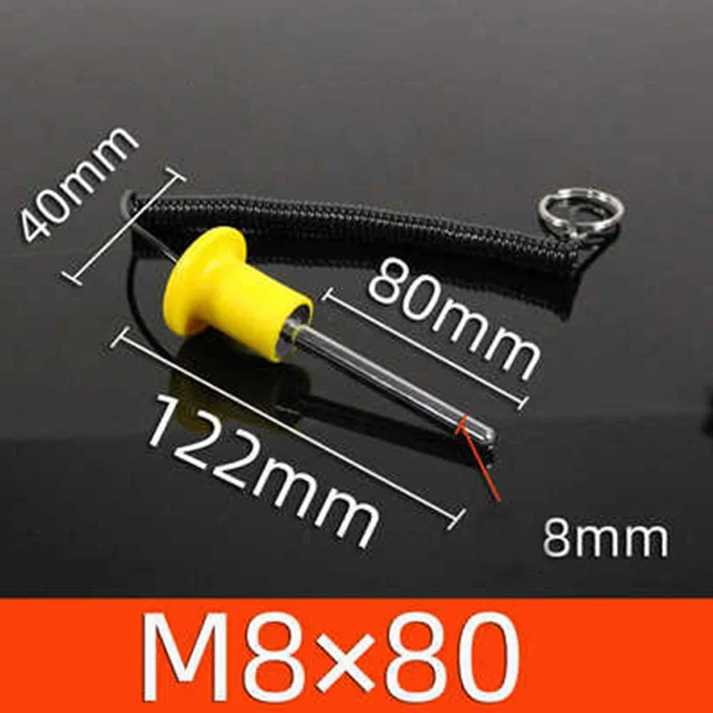 Gym accessories Fitness Bolt Weight Stack Pin Fitness Replacement Parts Wire Yellow Bolt Weight Stack Pin M10x105mm M10x80mm Magnetic