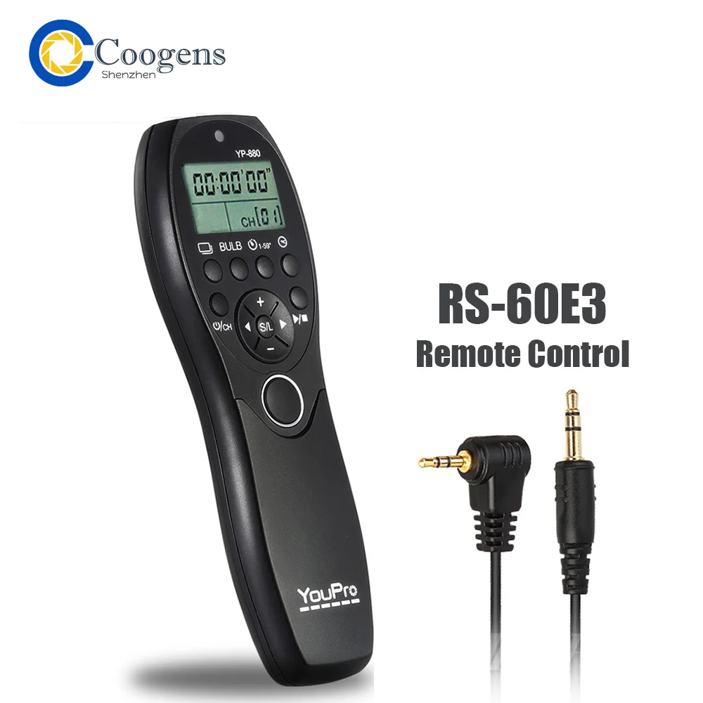 YP 880/E3 Timer Remote Control For Canon EOS 1300D 1200D 1100D 850D