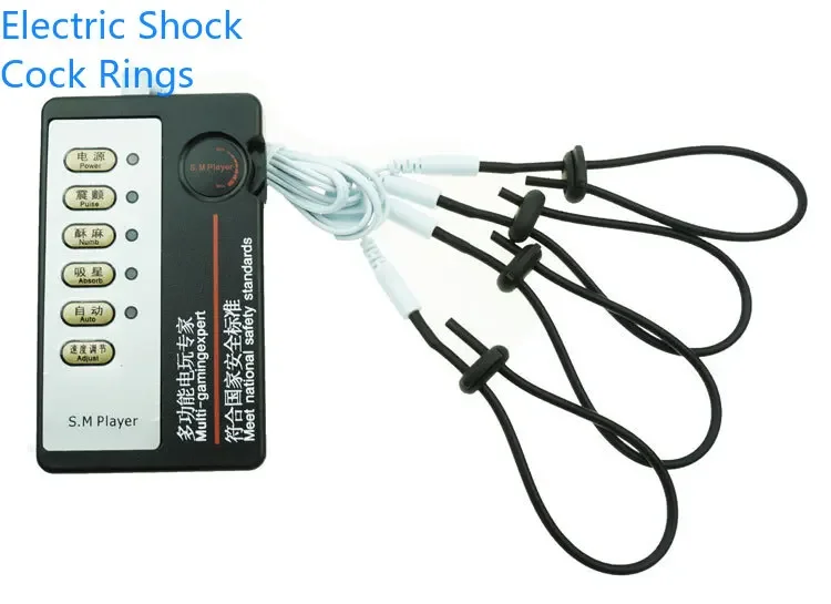 Electro Penis Cock Rings Enlargers Medical Themed Toys Sex Toys For Men Electric Shock Penis Enlargement Massage Rings Male