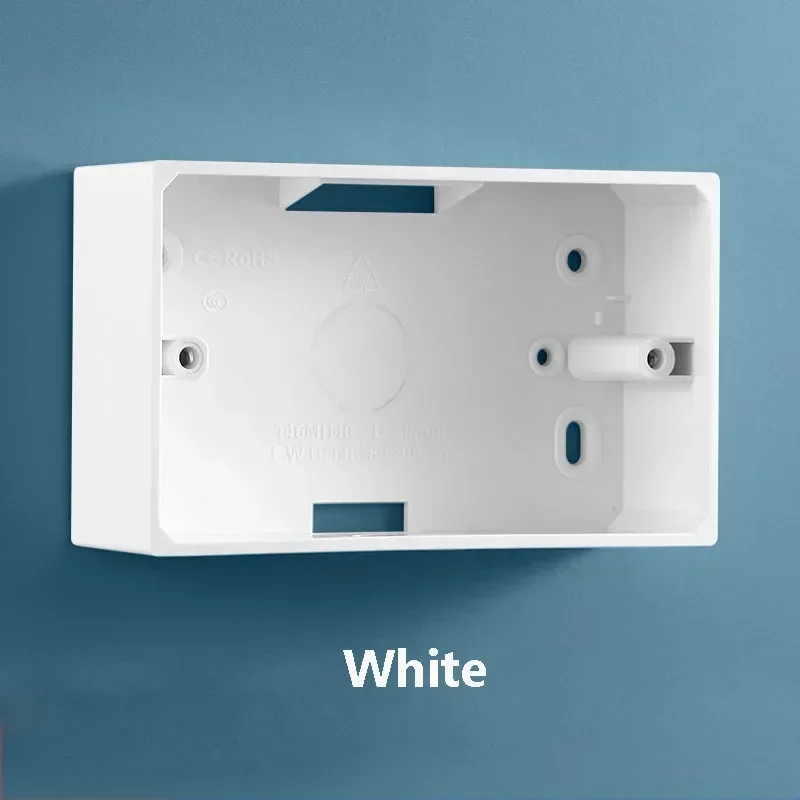 Wall Surface Mounted Junction Box, 146mm x 86mm, for Switch and Outlet Installation