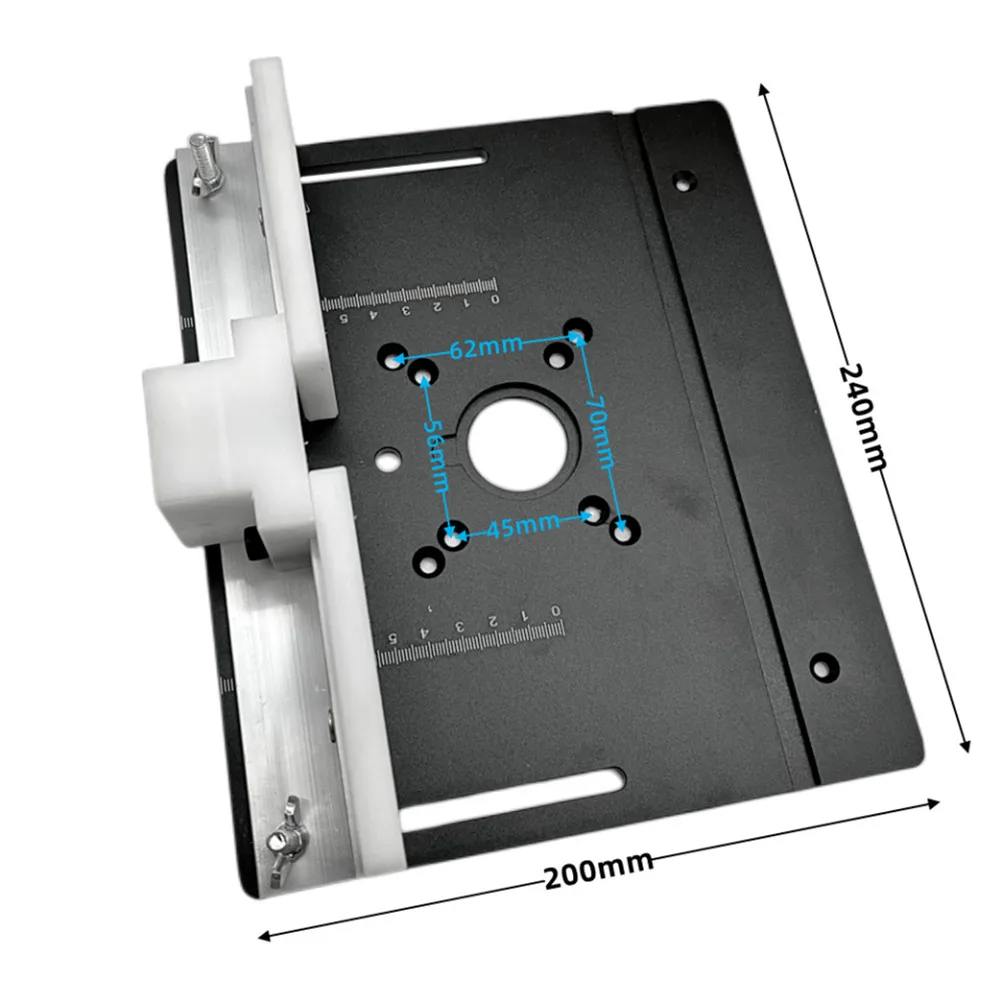  Elevador de enrutador para motores de 2.559 in de diámetro,  enrutador de madera con enrutador de aluminio, placa de inserción de mesa,  enrutador de madera, bancos de trabajo, grabado, herramientas de