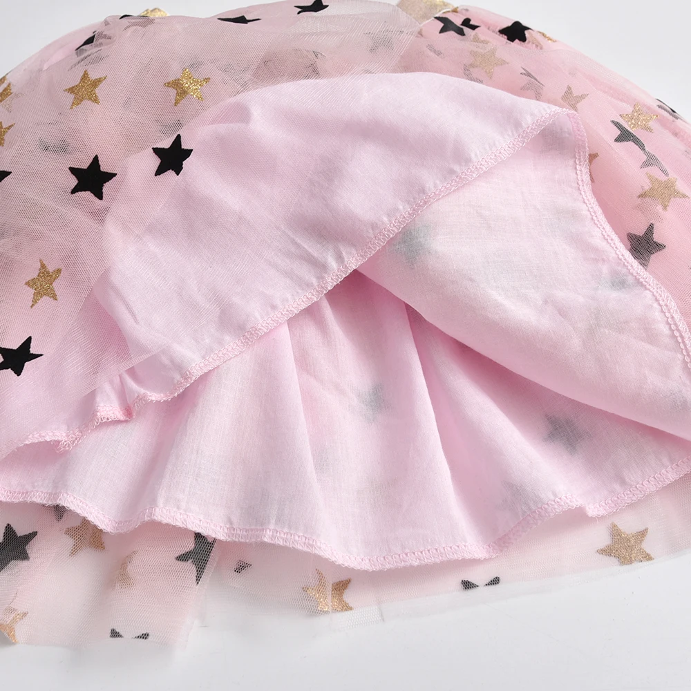 Four Season Toddler Mini Skirt Star Printed Tulle Girls Tutu Skirt Kids Dancing Pettiskirt Children School Casual Clothing ballet tutu skirt children skirts