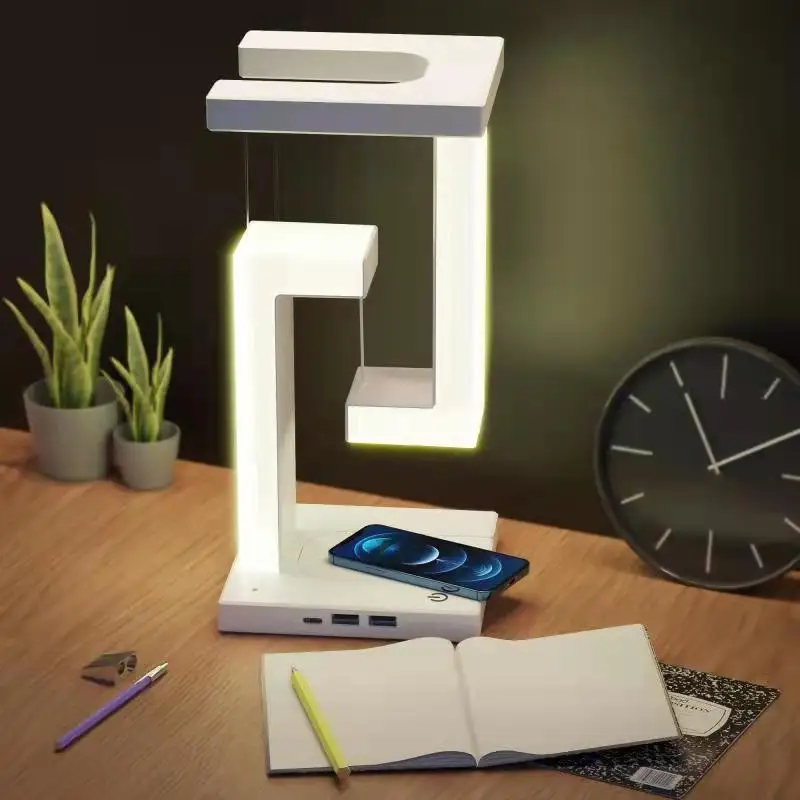 

Smartphone wireless charging hover light
