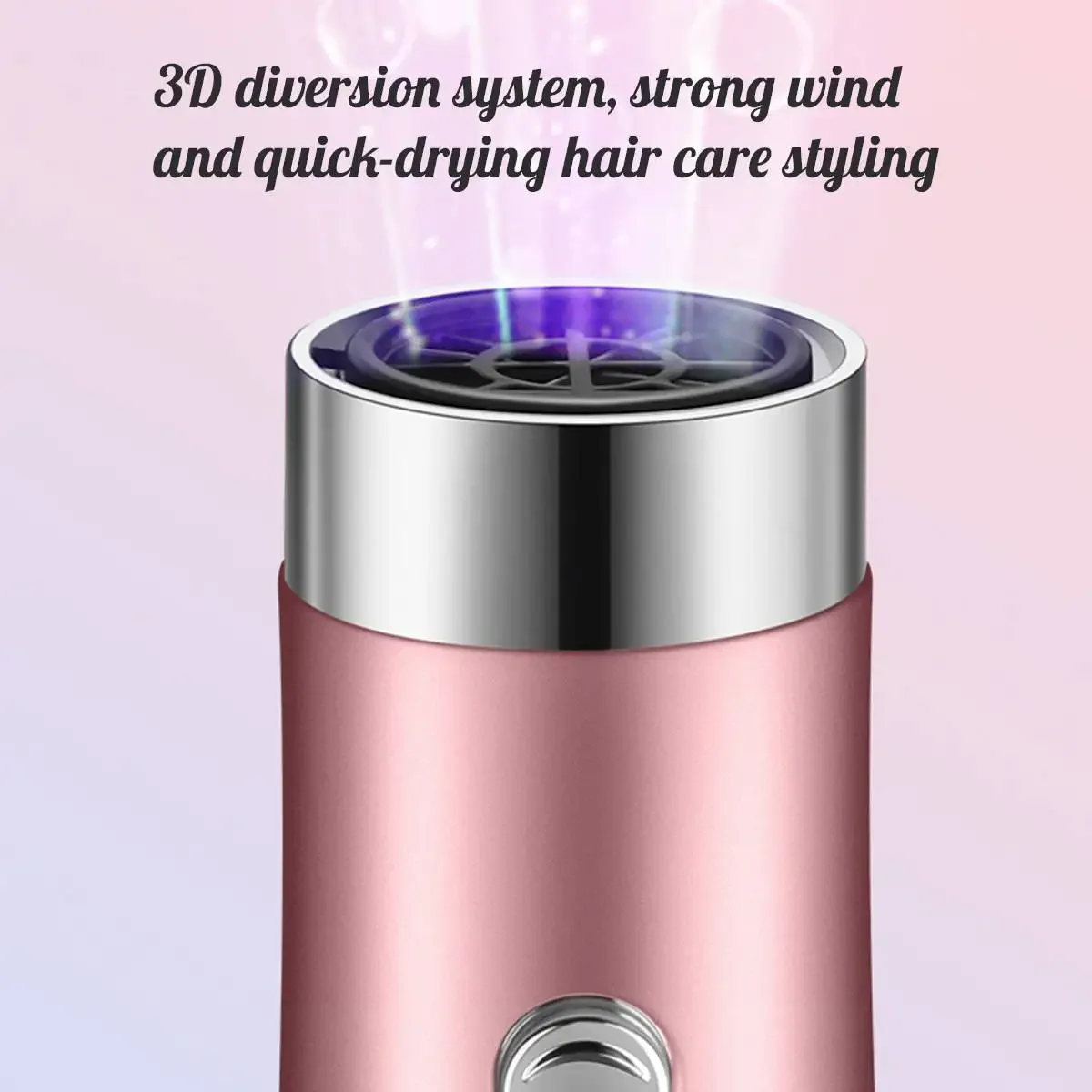 Portable Hair Straightener Curler Comb Roller Electric Ion Blow Dryer Brush Hot Air Styler Volumizer 4