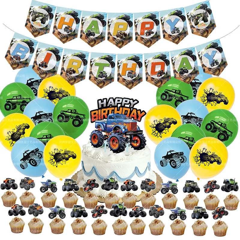 

1set/pack Blaze and the Monster Machines Theme Tableware Set Birthday Party Baby Shower Decorate Boys Favors Supplies