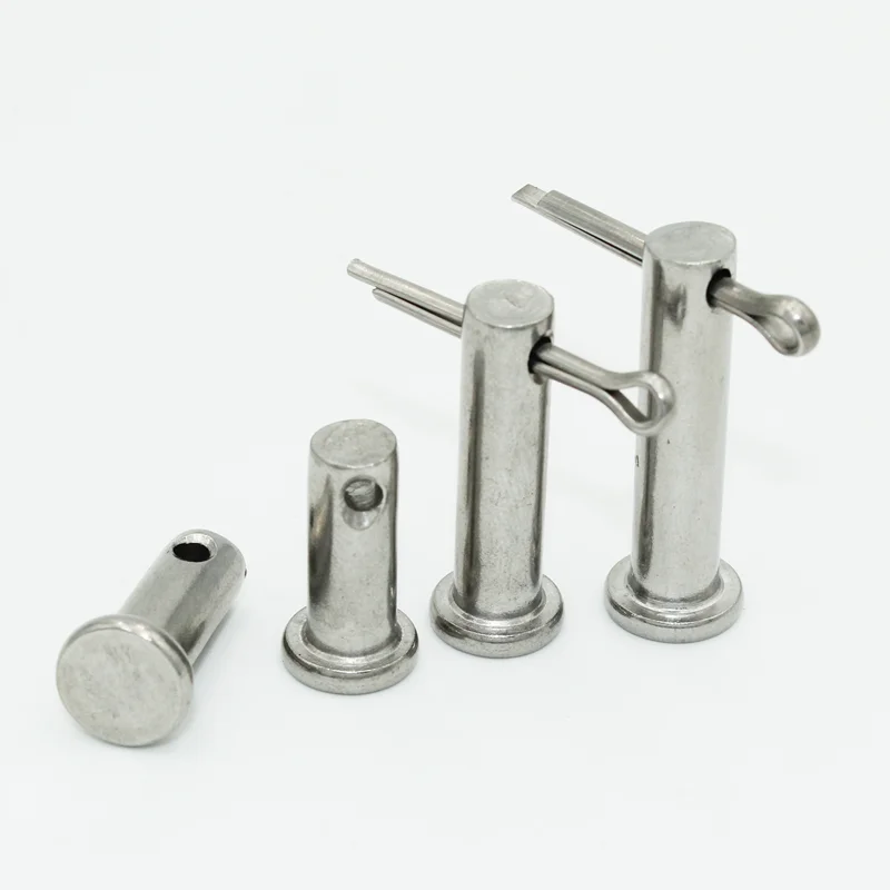 Cylindrical Locating Dowel Pin A2 304 Stainless Steel With Hole Pin Shaft Cotter Pin Set M3 M4 M5 M6 M8 M10 Flat Head Cylindrical Plug Positioning