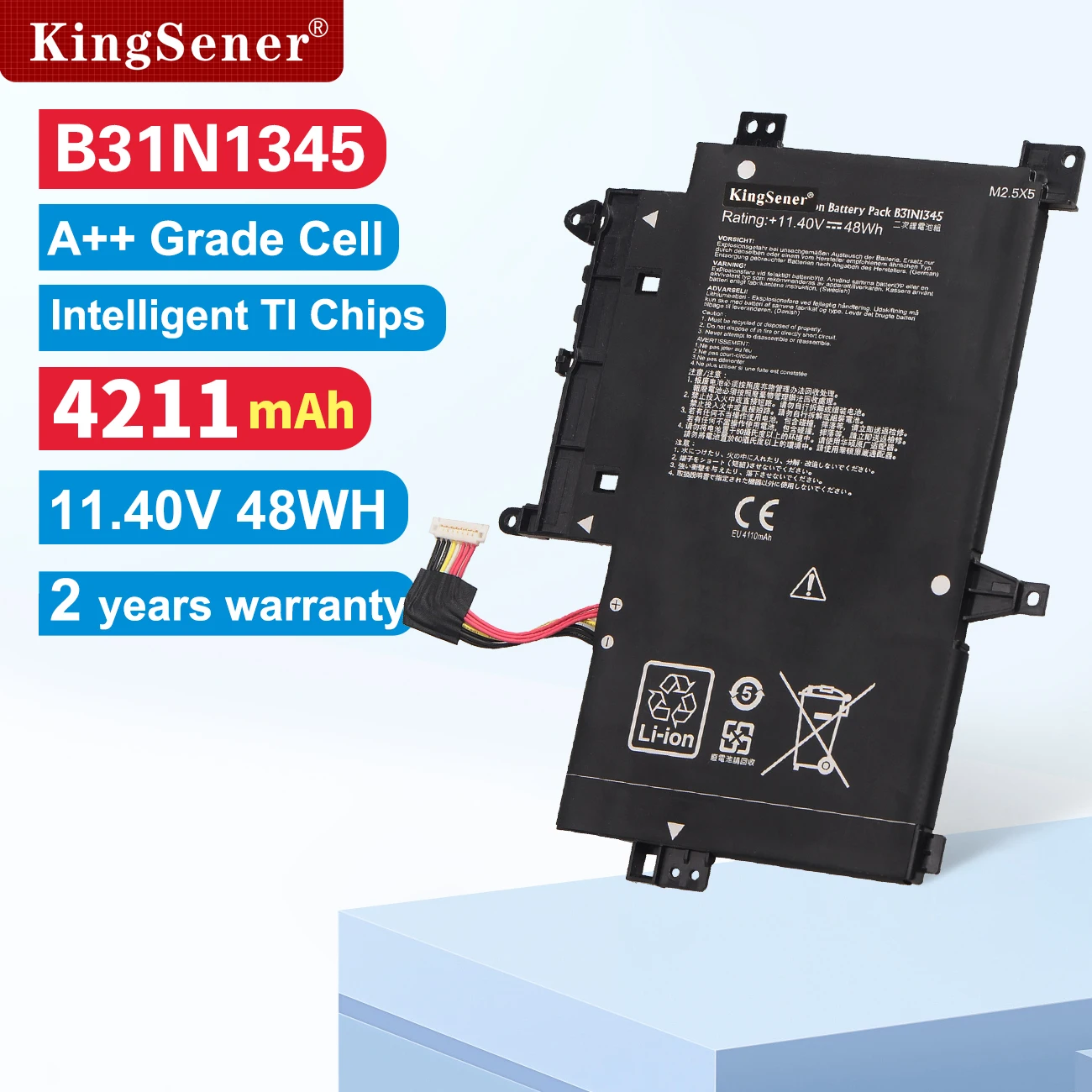 Kingsener Genuine Bateria do Portátil para Asus Tp500 Tp500la Tp500ln B31n1345 Tp500lb 0b20000990100 Série 11.4v 48wh