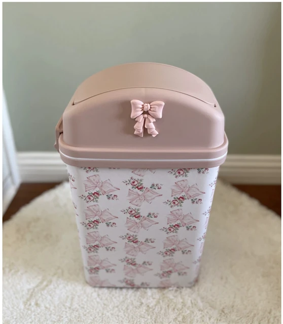 Pattumiera Da Bagno A Forma Di Zucca - Piccolo Cestino Con Coperchio Per Tavolo, Camera E Bagno