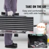 VEVOR Folding Work Platform Aluminum Drywall Stool Ladder Heavy Duty Work Bench w/ Non-Slip Feet for Washing Vehicles Painting 4
