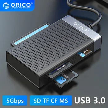 ORICO-USB A 타입 C 3.0 메모리 카드 리더 멀티 레터 어댑터, 마이크로 SD SDHC SDXC MMC TF CF MS 프로 듀오 스틱 읽기 스위치 신상품