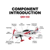 QIDI550 RC Plane 2.4G 500mm Wingspan Wind Resistant Aircraft With One Click Suspension Stunt EPP Foam RTF Flight 3