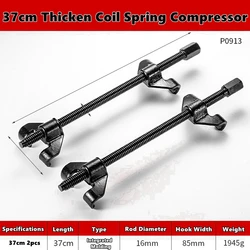 Motorcycle Strut Spring Compressor Kit - Dual Tool Set for Front Strut Replacement and Manual Removal (2pcs)
