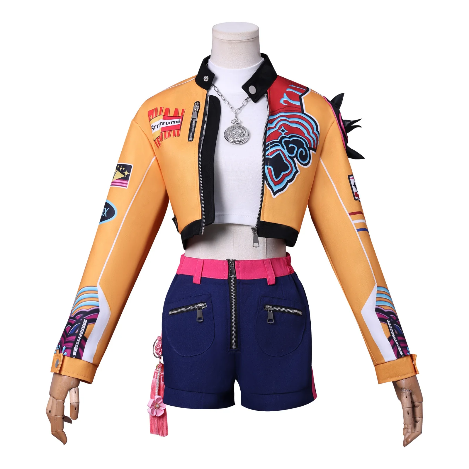 K-Pop Mira Rumi Zoey Demon Hunters Cosplay Costume Wig for Women