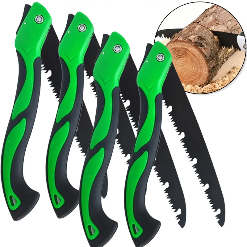منشار يدوي قابل للطي متعدد الوظائف منشار تقطيع الخشب لأعمال النجارة أداة مناشير يدوية شديدة التحمل للتخييم والبستنة في الهواء الطلق