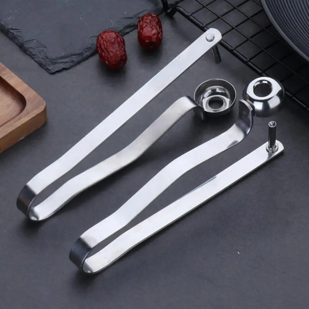 

Cherry Pit Remover Stainless Steel Jujube Corer Cherry Pitter Tool Set with Non-slip Handle for Removing for Efficient