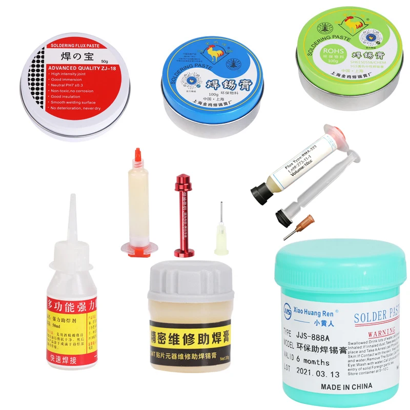 BGA Soldering Paste Mild Rosin Lead-Free Soldering Paste Flux Welding Flux Repair PCB SMD SMT Parts Welding Soldering Gel Tool