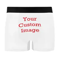 Underwear Men Boxer Men's Panties Customizing images Grade Antibacterial Pure Breathable Boxershorts Calzoncillos Calecon Homme 1