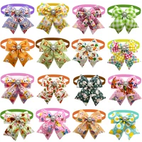 50/100pcs Dog Bow Tie Easter Rabbit Style Dog Bowties Neckties Collar Pet Supplies Pet Grooming Accessories for Small Dog Cat 1