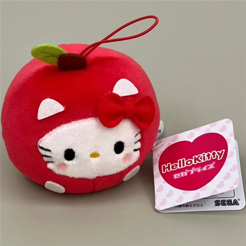 tiny 1 64 137 hino 300 box lorry apple moving transportation die cast model car collection limited Kawaii Sanrio Plushie Toy Anime Apple Head Hello Kitty Bag Pendant Kt Cat Limited Plush Toys Keychain Birthday Gift for Girls