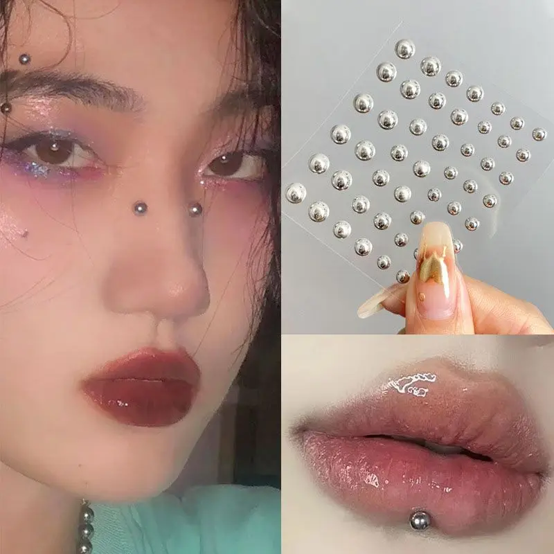 Waterproof Self Adhesive Lip Nose Ring Temporary Tattoos Stickers