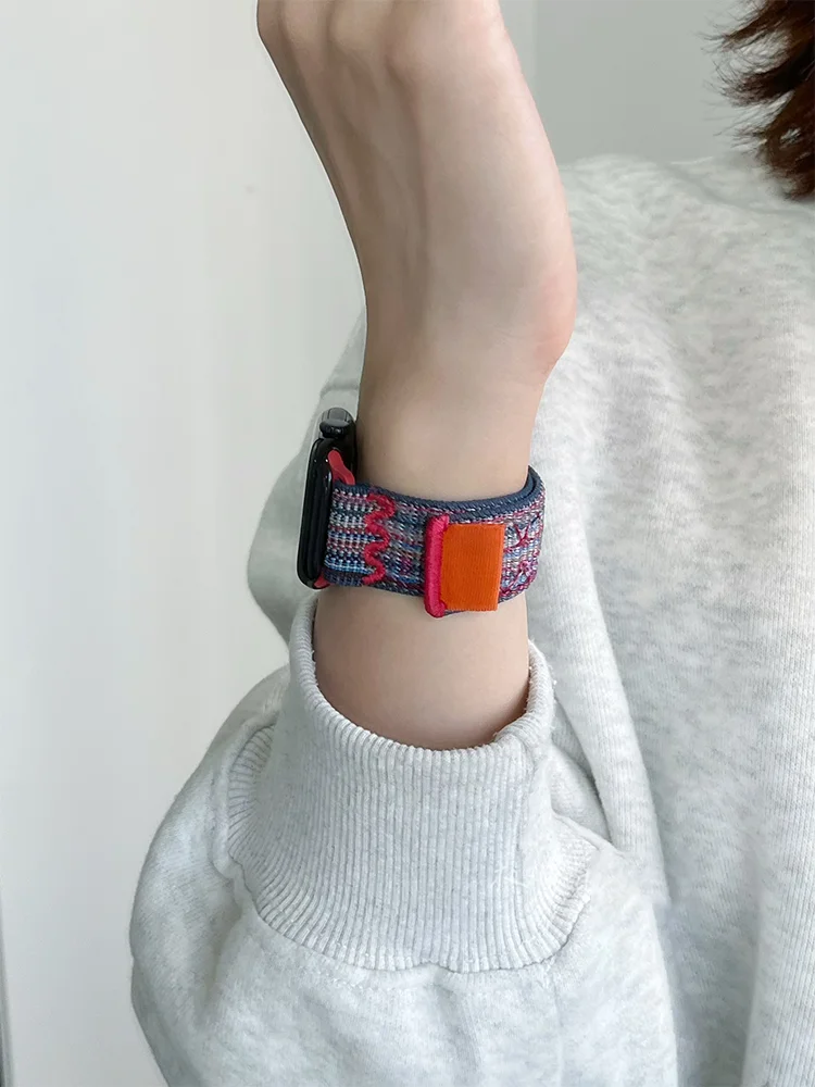 Nylon Sport Strap for Smartwatch - Adjustable Loop Bracelet in Multiple Sizes