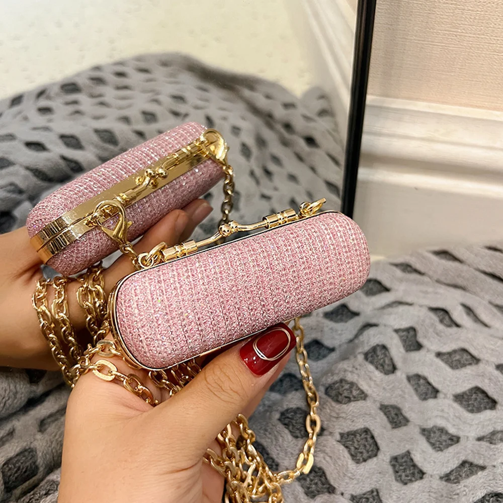 Trendy Personalized Evening Dinner Bag Lipstick Small Bag For Women Fashion Chain Bag For Girls Casual Versatile Female Bag 2024 2