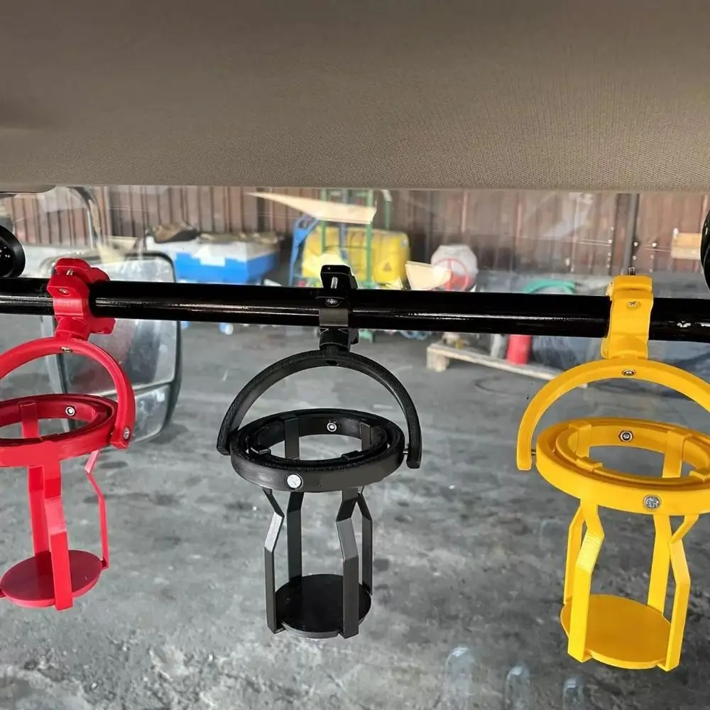 No Spill Gyroscopic Cup Holder Adjustable Clip Hanging 3D Motorcycle Drink Holder Multifunctional Self Leveling Cup Clamp