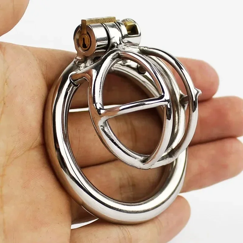 Super Small Penis Cage Lock Male Chastity Device Cock Ring Adult Sex Toy Men Breathable Cock Ring Penis Fetish Restrain