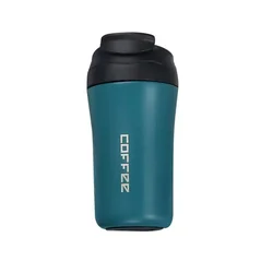 Stainless Steel Insulated Travel Mug with Straw - Reusable Double - Wall Coffee Tumbler and Water Bottle (Green)