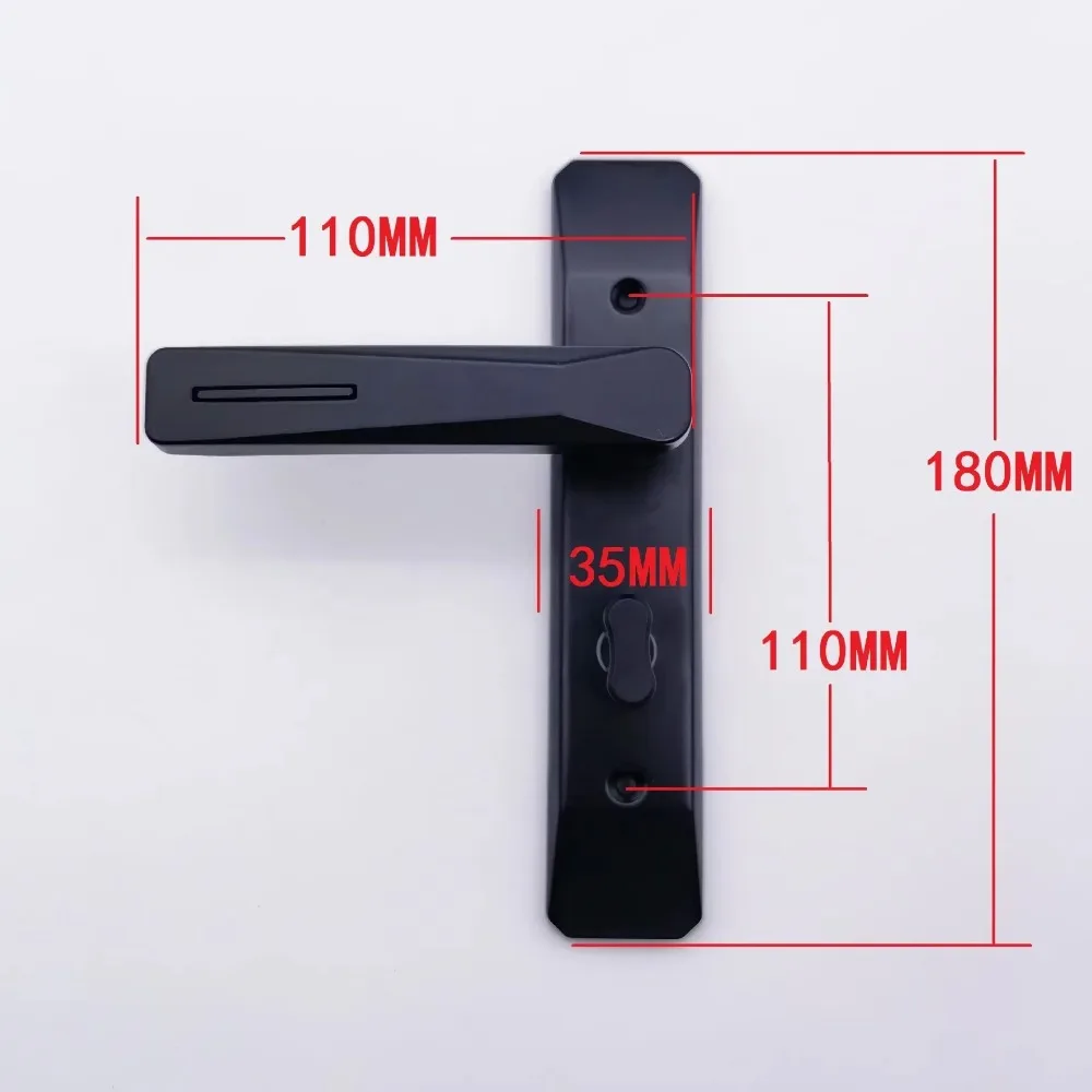 Useful Keyless Bathroom Handle Lock Metal Thickened Bath Handle Door Lock Single Tongue Security Door Household Hardware
