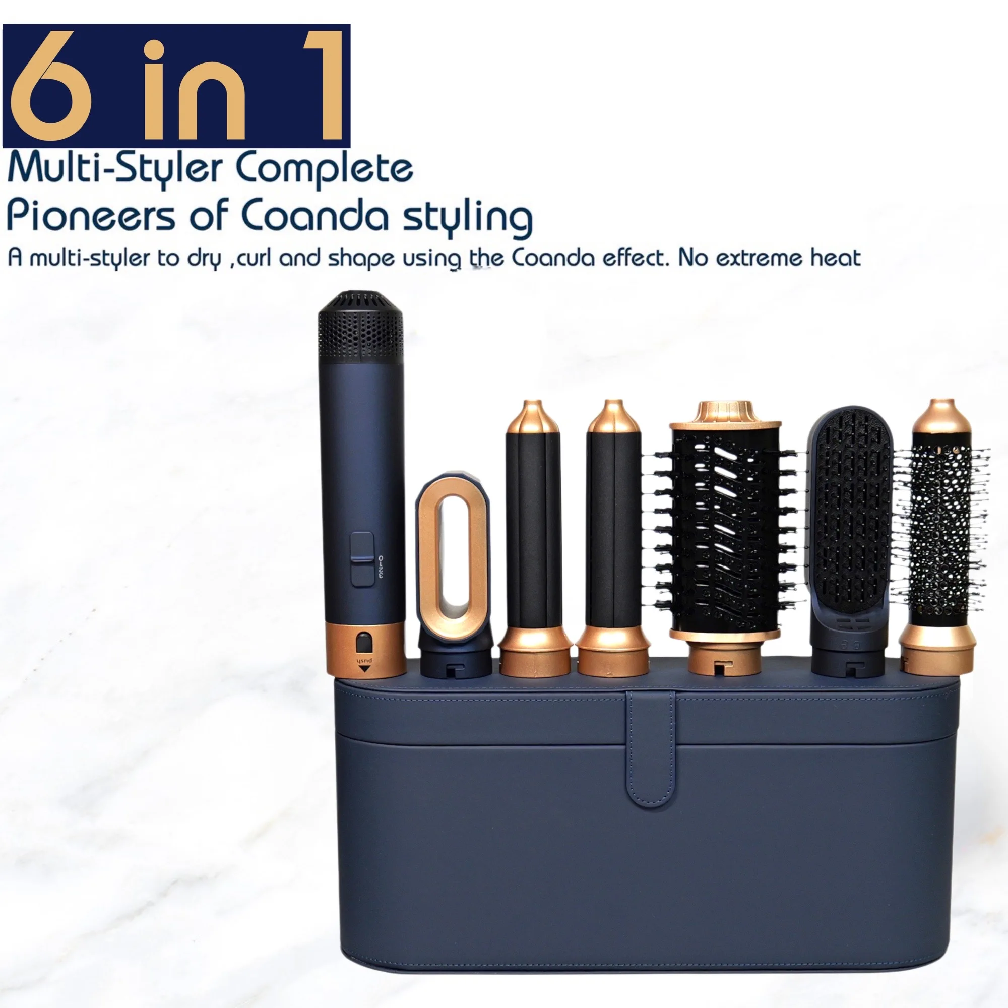 6 in 1 Hair Dryer With Electric Curling Iron Hair Curler Dryers Curling Rollers Curler With Dryer And Straightening Brush hair curler hair dryer hair straightener hair iron