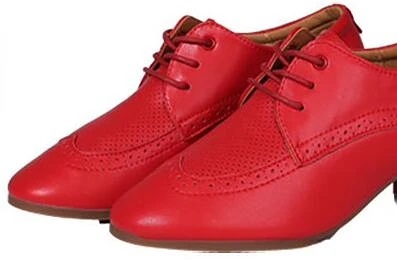 thumbnail image 1 of Zapatos de baile de cuero genuino para mujer, zapatos de baile latino para Salsa, suela suave, zapatos profesionales de Jazz y Tango para bailar, zapatillas de deporte para mujer, 1 of 5