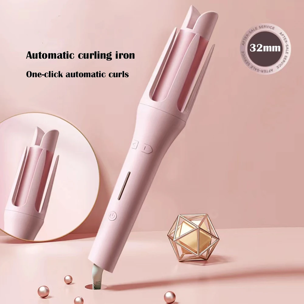 Automatic Electric Rotating Hair Curling Iron Hair Styling Tool_voghion.com