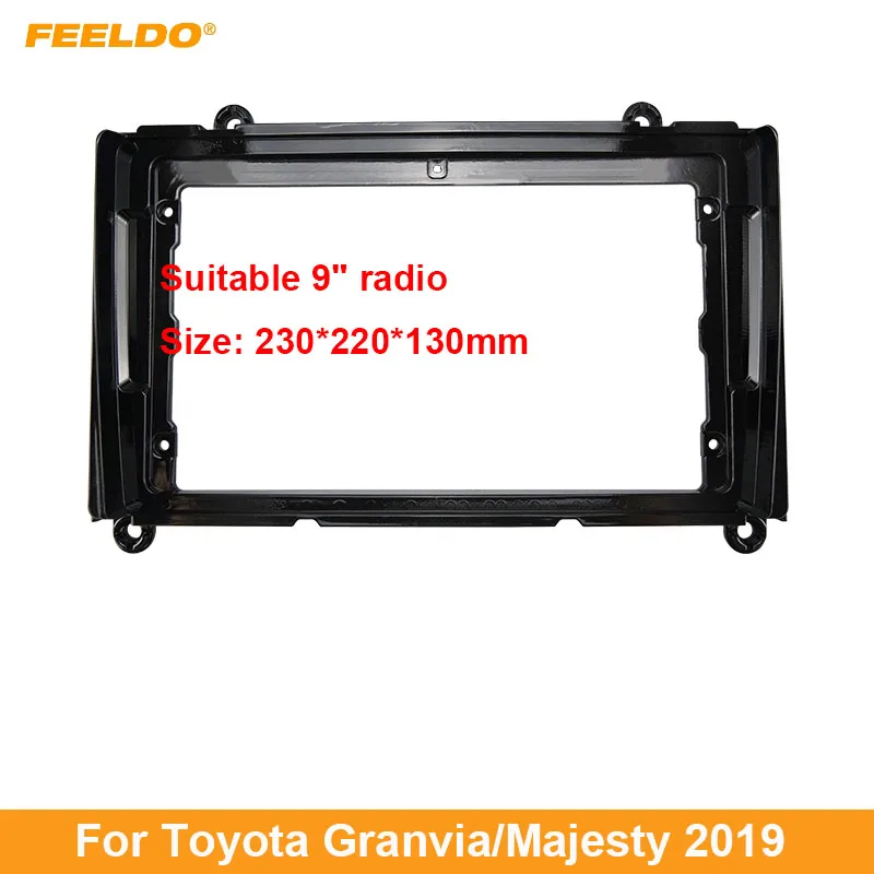 

Рамка для автомобильной аудиосистемы FEELDO, 9 дюймов, для Toyota Granvia Majesty 2019, 2DIN