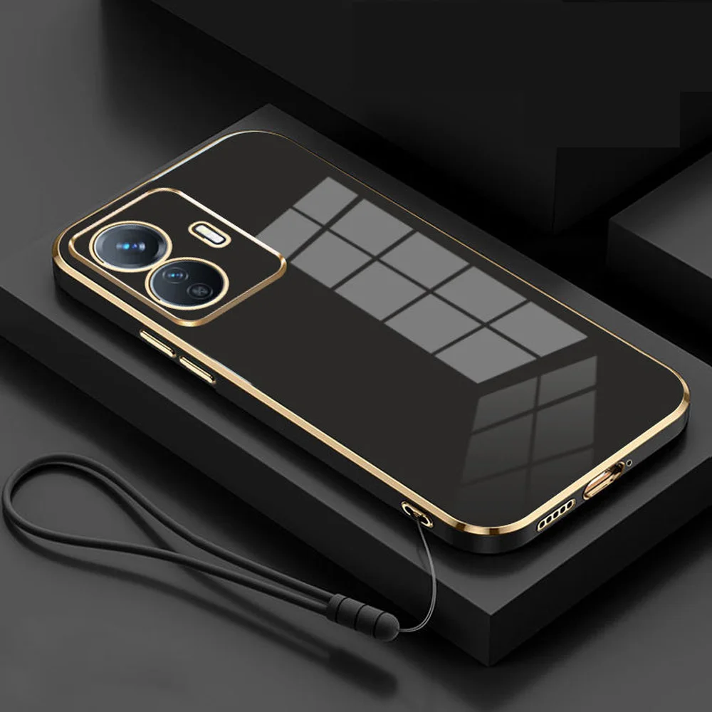 Elegant Shockproof Silicone Soft Cover with Electroplated Edges