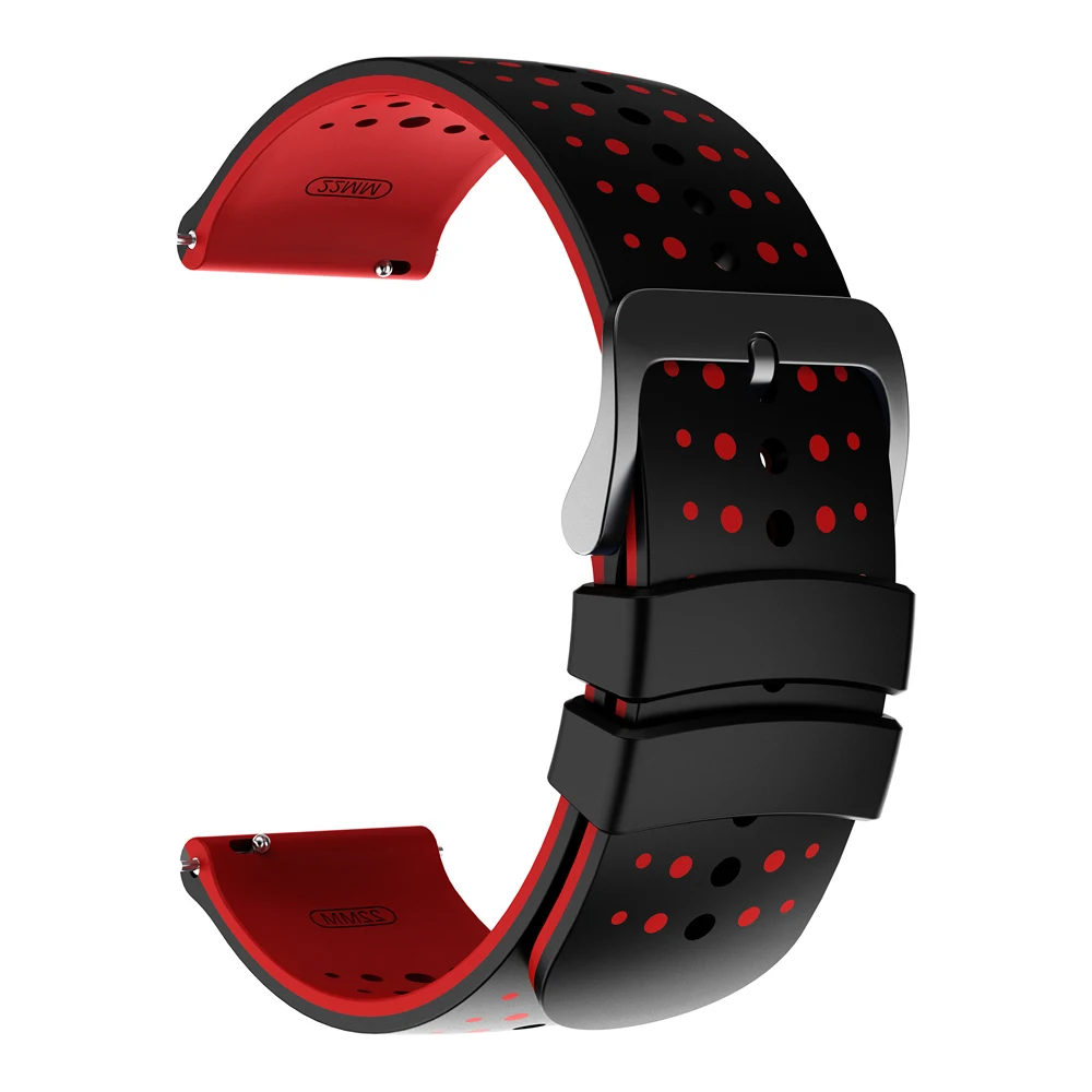 Silicone Sport Wristband - 22mm Watch Strap