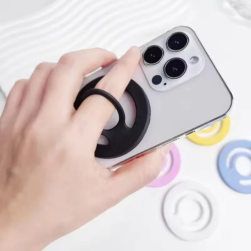 Magnetic Silicone Phone Grip and Stand Ring