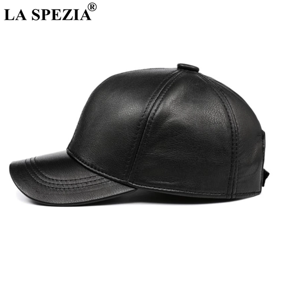 Leather Baseball Caps Leather Snapback Hat - Leather Baseball Caps White Black Mens