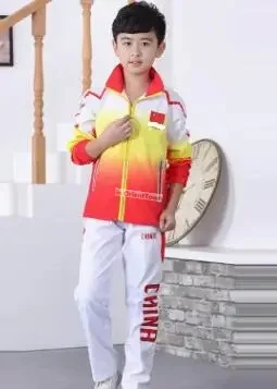 Unisex National team sport clothes suits Jacket + Pants spring and autumn suits Chinese National Team Women clothes China red