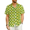 Summer Shirt Beach Retro 60s Floral Blouses Flower Power Print Novelty Casual Shirts Mens Short Sleeve Fashion Plus Size Clothes 1