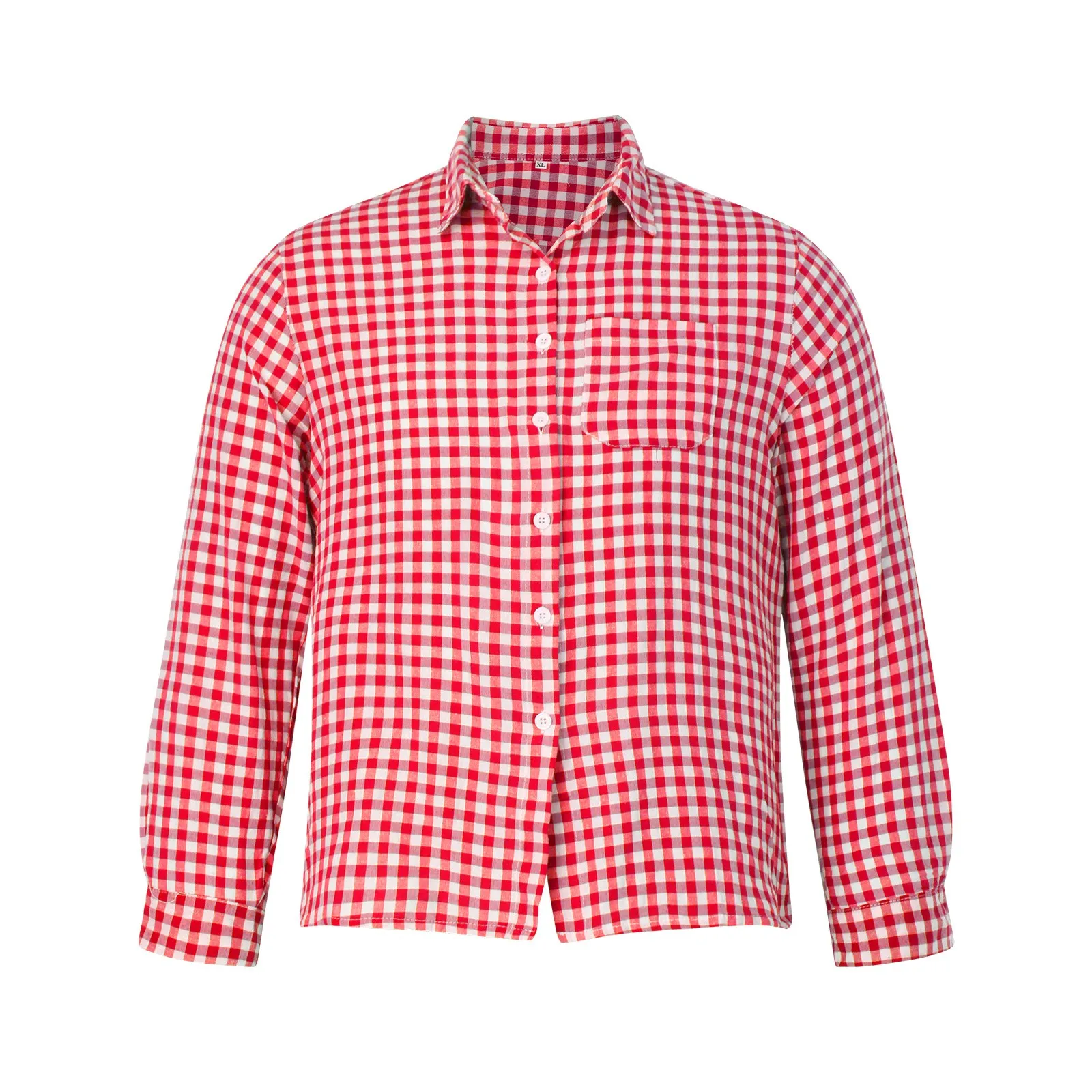 Button down shirt Mens German Traditional Plaid Shirt Beer Plaid Shirts With Pockets Lapel Long Sleeve Button Down Shirts Oktoberfest Costume