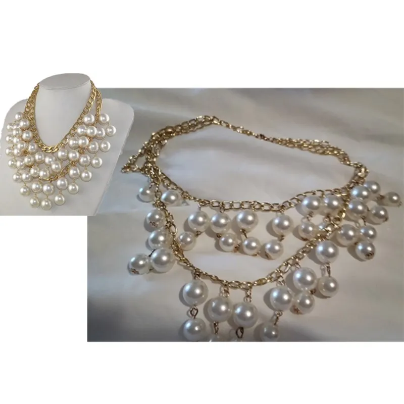 

Жемчужные бусины для косплея поломанной девушки Кэролайн, Женское Ожерелье для взрослых, подвеска на Хэллоуин, карнавал, аксессуары для костюма, подарки