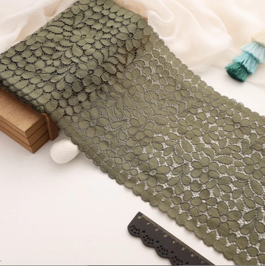 1 Meter Spandex Lace Elastic Crafts Sewing Ribbon Stretch Lace Trimming Fabric Material DIY Garment Accessories
