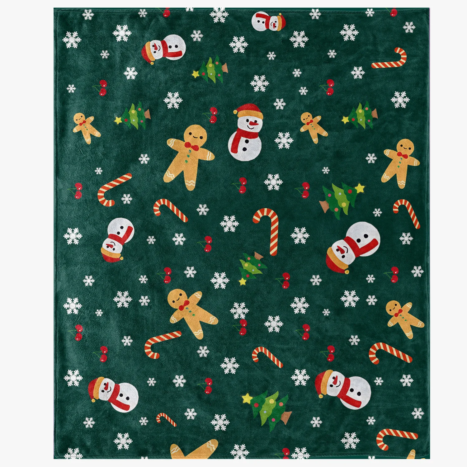 Christmas Baby Blanket Soft Warm Fleece Bed Cover Bedding Kids Green Snowman Flannel Print Blankets Christmas Gift 6
