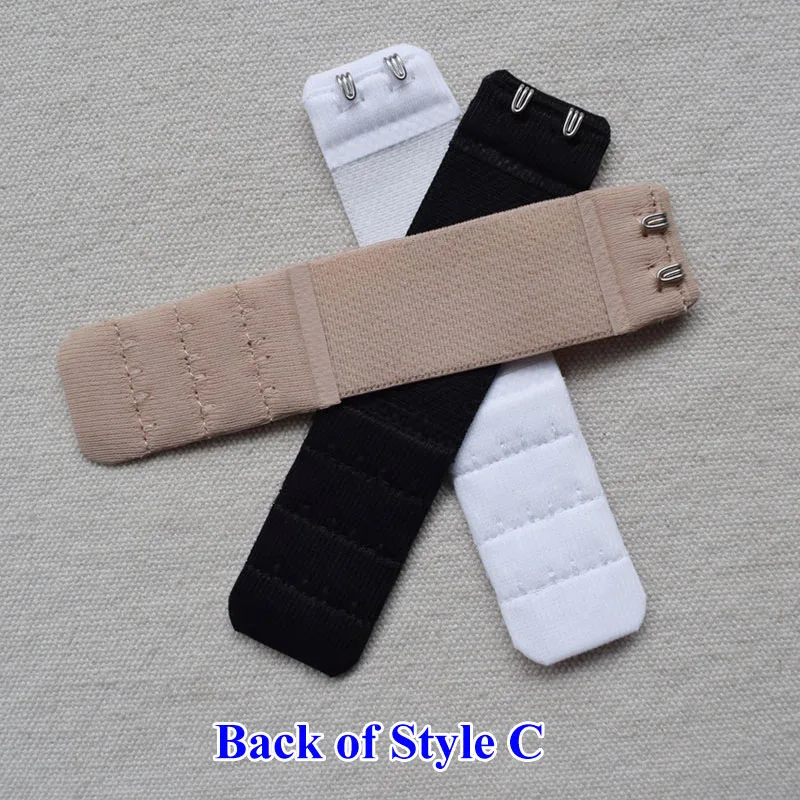 2.5cm 브래지어 확장 버클 3 행 2 버클 확장 스테인레스 스틸 조절 버클 익스텐더 스트랩 확장 후크 이미지 6