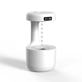 New Air Humidifier Anti-Gravity Funny Water Droplets Ultrasonic Cool Mist Maker Fogger Diffuser with LED Display Home Office 6