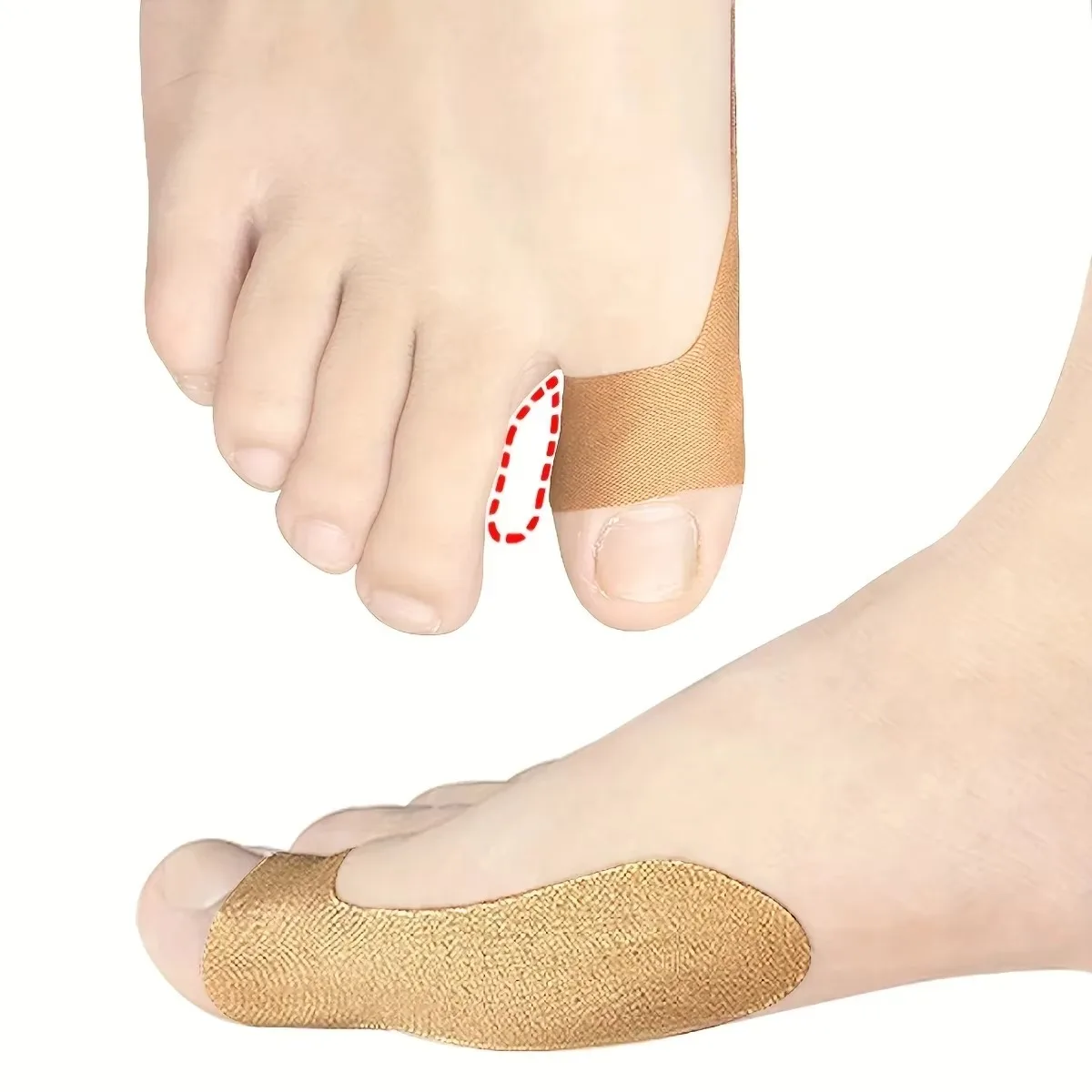 20pcs plints for Toe Alignment, Polyester Fibe Fixator Tape, for Thumb Joint Stabilization, Finger Protection (No other special