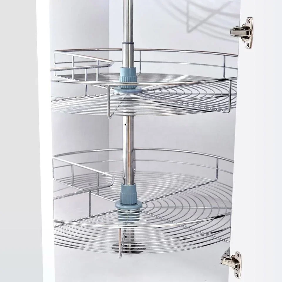 New Kitchen Hardware Cabinet 270 Degree Swivel Basket Kitchen Revolving Basket Blind Corner Cabinet Pull Out