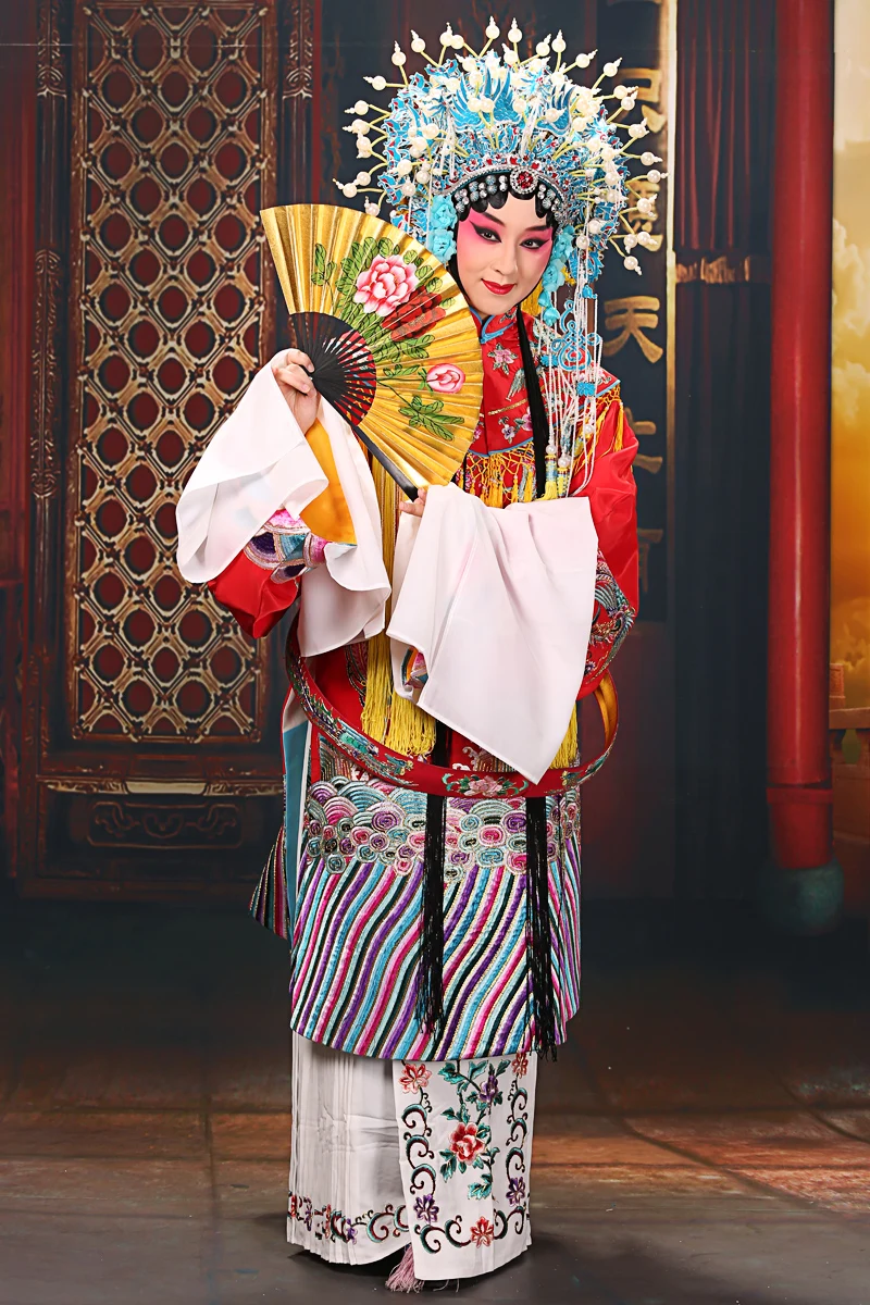 Costume Women's Peking Opera Play Costume Drama Collection Performance Phoenix Coronet Cape Decoration